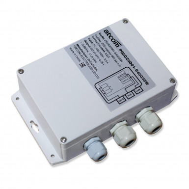 Outdoor POE инжектор 802.3af (class 3, до 15 Вт), 2xRJ45, cat 5e/6/7 IP65 (гермовводы), от -30 до +75