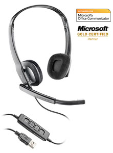 Plantronics Blackwire 220  — USB гарнитура для компьютера, оптимизированная для Microsoft®  Office Communicator и Lync™