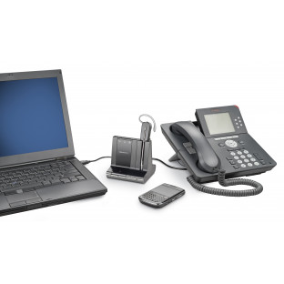 Plantronics Savi W740/A-M-APC45 -бездротове рішення в комплекті з електронним мікроліфтом для стаціонарного телефону Cisco