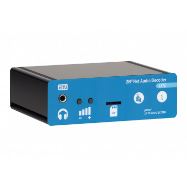 2N NetAudio Decoder Lite - система IP-аудиовещания, без усилителя, подключение LAN/WAN