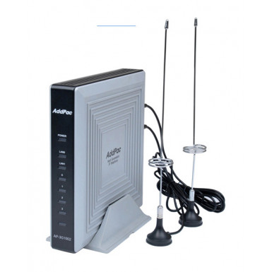 AddPac AP-3G1002C — VoIP-3G/GSM шлюз, 2x3G/GSM (UMTS900/2100, GSM900/1800) канал, SIP & H.323, CallBack, SMS. Порты 2xFXO, Ethernet 2x10/100 Mbps