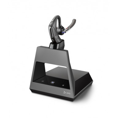 Plantronics Voyager 5200 Office-2 — беспроводная гарнитура для стационарного телефона, ПК и мобильных устройств (Bluetooth, Microsoft Teams, USB-A) + Зарядная станция