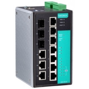 MOXA EDS-P510 Управляемый L2+ промышленный коммутатор 3x10/100TX, 4x10/100TX PoE, 3x10/100/1000 Combo ports