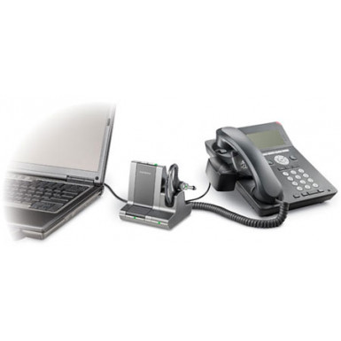 Plantronics WO200/A, Savi Office (Over-the-ear) — беспроводная (DECT) система для телефона и компьютера